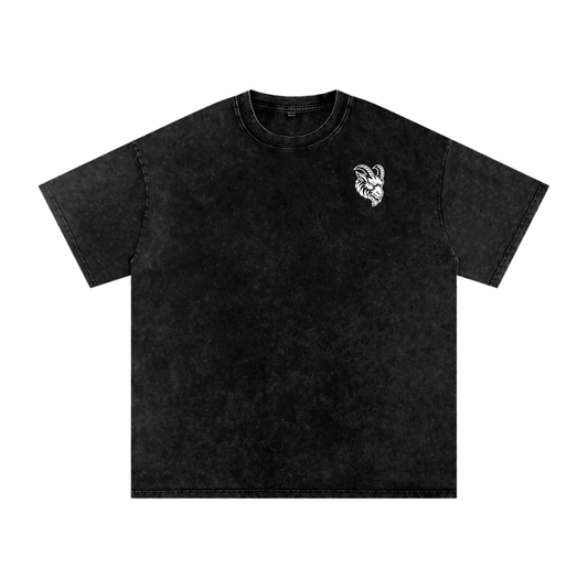 Snow Washed Oversized Cotton T-Shirt